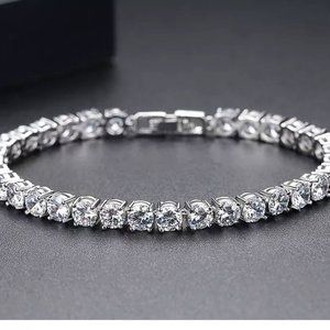 AAA+ Round 0.5 Carat Cubic Zircon Diamond Tennis Bracelet